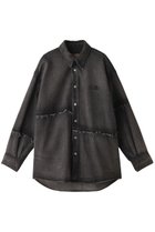 【エムエム6 メゾン マルタン マルジェラ/MM6 Maison Martin Margiela】のデニムシャツ ジャケット 人気、トレンドファッション・服の通販 founy(ファニー) ファッション Fashion レディースファッション Fashion for Women アウター Coat / Outerwear Collection レディースジャケット・軽アウター Jackets ブルゾンジャケット・スポーティアウター Blouson Jackets アシンメトリー Asymmetrical Style ジャケット Jacket, Outerwear スタンダード Standard, Basic スリーブ Sleeve, Long Sleeve / Short Sleeve デニム Denim, Jeans Material ブルゾン Blouson, Bomber Jacket ロング Long, Long-Length thumbnail ウルフグレー|ID: prp329100004608650 ipo3291000000032946432