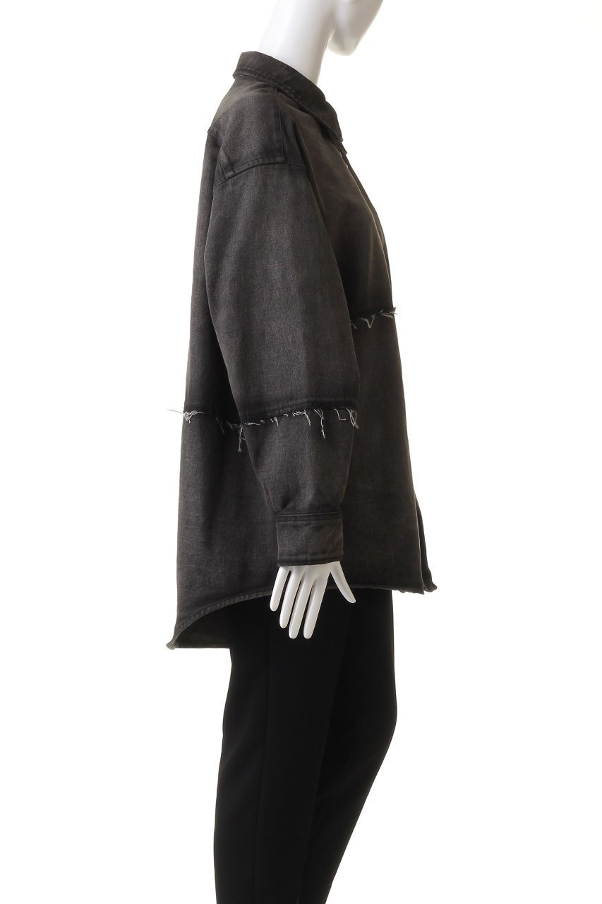 【エムエム6 メゾン マルタン マルジェラ/MM6 Maison Martin Margiela】のデニムシャツ ジャケット 人気、トレンドファッション・服の通販 founy(ファニー) 　ファッション　Fashion　レディースファッション　Fashion for Women　アウター　Coat / Outerwear Collection　レディースジャケット・軽アウター　Jackets　ブルゾンジャケット・スポーティアウター　Blouson Jackets　アシンメトリー　Asymmetrical Style　ジャケット　Jacket, Outerwear　スタンダード　Standard, Basic　スリーブ　Sleeve, Long Sleeve / Short Sleeve　デニム　Denim, Jeans Material　ブルゾン　Blouson, Bomber Jacket　ロング　Long, Long-Length　other-3|ID: prp329100004608650 ipo3291000000032946446