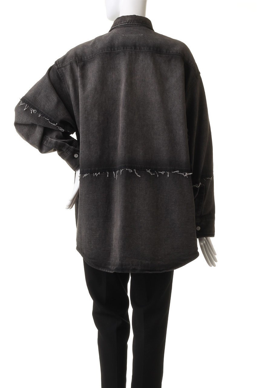【エムエム6 メゾン マルタン マルジェラ/MM6 Maison Martin Margiela】のデニムシャツ ジャケット 人気、トレンドファッション・服の通販 founy(ファニー) 　ファッション　Fashion　レディースファッション　Fashion for Women　アウター　Coat / Outerwear Collection　レディースジャケット・軽アウター　Jackets　ブルゾンジャケット・スポーティアウター　Blouson Jackets　アシンメトリー　Asymmetrical Style　ジャケット　Jacket, Outerwear　スタンダード　Standard, Basic　スリーブ　Sleeve, Long Sleeve / Short Sleeve　デニム　Denim, Jeans Material　ブルゾン　Blouson, Bomber Jacket　ロング　Long, Long-Length　other-4|ID: prp329100004608650 ipo3291000000032946452
