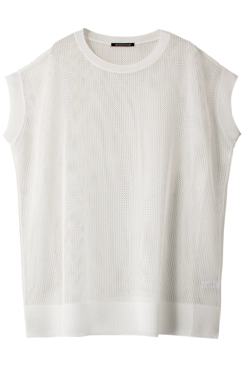 【ミズイロ インド/mizuiro ind】のmesh pattern vest ベスト インテリア・キッズ・メンズ・レディースファッション・服の通販 founy(ファニー) 　ファッション　Fashion　レディースファッション　Fashion for Women　トップス・カットソー　Cut & Sew Tops　ニット　Knit Tops & Sweaters　ベスト&ジレ / 重ね着スタイル　Vests & Gilets　カジュアルプルオーバー・ニットトップス　Pullovers & Knit Tops / Casual Pullovers　シアー　Sheer, See-Through　チュニック　Tunic, Long Top　トレンド　Trend, Trending Now　ベスト　Vest, Waistcoat　メッシュ　Mesh, Net Fabric　off white|ID: prp329100004608651 ipo3291000000032946437