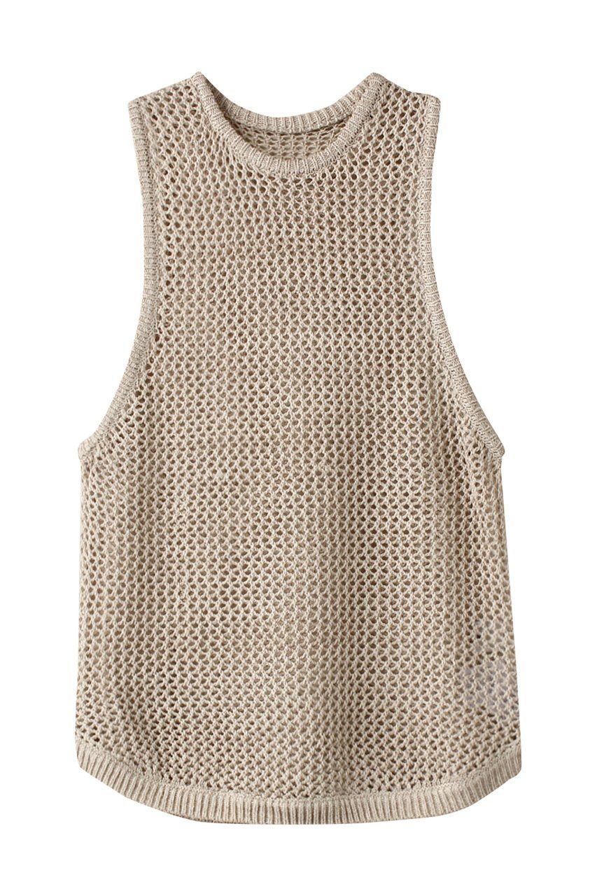 【クラネ/CLANE】のROUND MESH KNIT TOPS/トップス インテリア・キッズ・メンズ・レディースファッション・服の通販 founy(ファニー) 　ファッション　Fashion　レディースファッション　Fashion for Women　トップス・カットソー　Cut & Sew Tops　ニット　Knit Tops & Sweaters　カジュアルプルオーバー・ニットトップス　Pullovers & Knit Tops / Casual Pullovers　インナー　Innerwear　シンプル　Simple, Minimal　バランス　Balance, Style Balance　メッシュ　Mesh, Net Fabric　ラウンド　Round, Round Neck　夏　Summer　IVORY|ID: prp329100004608664 ipo3291000000032946617
