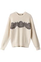 【デザイン ワークス/DESIGN WORKS】のレースコンビニットプルオーバー オフホワイト|ID: prp329100004608673 ipo3291000000032946734