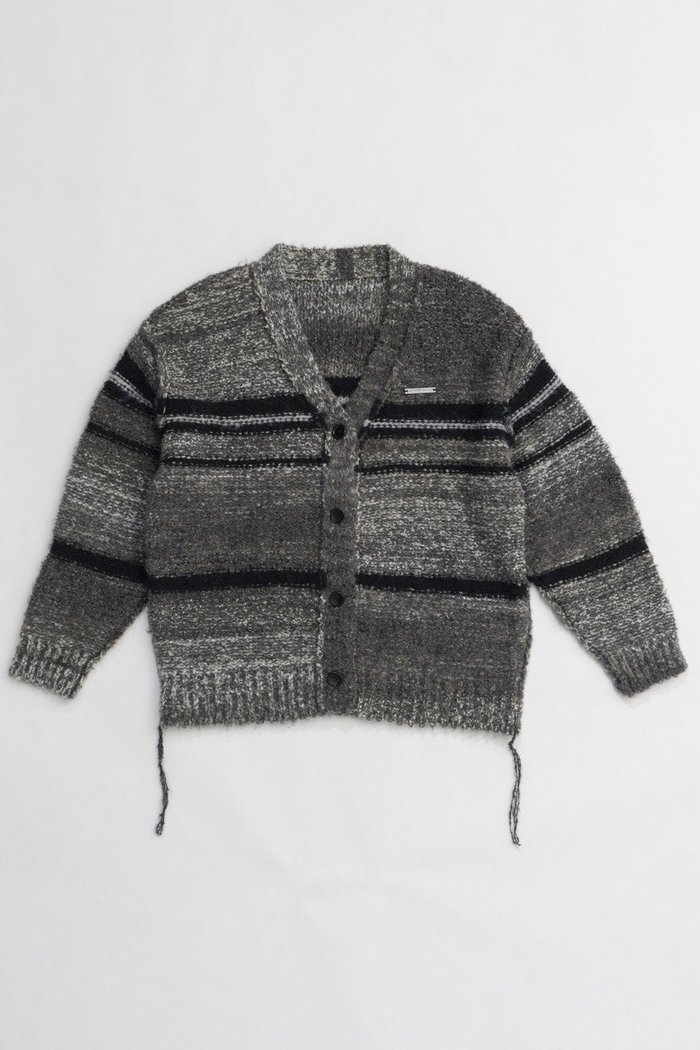 【プランク プロジェクト/PRANK PROJECT】のカスリボーダーニットカーディガン/Blur Border Knit Cardigan インテリア・キッズ・メンズ・レディースファッション・服の通販 founy(ファニー) https://founy.com/ ファッション Fashion レディースファッション Fashion for Women トップス・カットソー Cut & Sew Tops ニット Knit Tops & Sweaters カーディガン・羽織り Layered Style Cardigans おすすめ Recommended / Our Picks カーディガン Cardigan, Knitwear ハーフ Half, Half-Length 無地 Plain, Solid Color |ID: prp329100004608674 ipo3291000000032946743