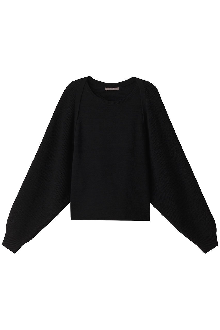 【エリオポール/heliopole】のリネンアンサンブルニット インテリア・キッズ・メンズ・レディースファッション・服の通販 founy(ファニー) 　ファッション　Fashion　レディースファッション　Fashion for Women　トップス・カットソー　Cut & Sew Tops　ニット　Knit Tops & Sweaters　アンサンブルニット　Knit Ensembles & Twin Sets　カジュアルプルオーバー・ニットトップス　Pullovers & Knit Tops / Casual Pullovers　アンサンブル　Ensemble Set　ノースリーブ　Sleeveless, No-Sleeve　リネン　Linen, Linen Fabric　ブラック|ID: prp329100004608689 ipo3291000000032946996