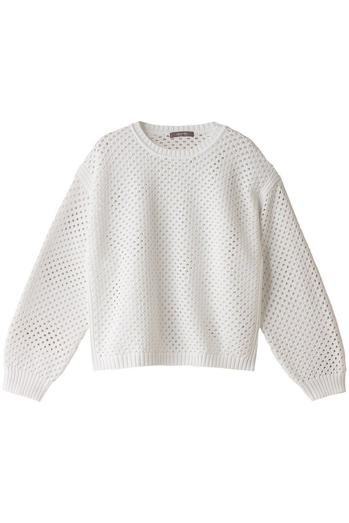 【エリオポール/heliopole】のアイレットクルーネックニット インテリア・キッズ・メンズ・レディースファッション・服の通販 founy(ファニー) https://founy.com/ ファッション Fashion レディースファッション Fashion for Women トップス・カットソー Cut & Sew Tops ニット Knit Tops & Sweaters カジュアルプルオーバー・ニットトップス Pullovers & Knit Tops / Casual Pullovers アイレット Eyelet Lace |ID: prp329100004608691 ipo3291000000032947057
