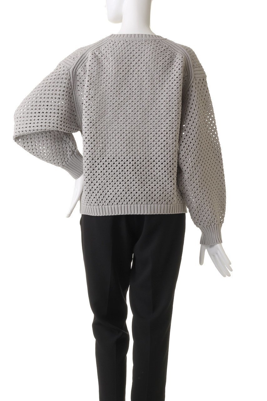 【エリオポール/heliopole】のアイレットクルーネックニット 人気、トレンドファッション・服の通販 founy(ファニー) 　ファッション　Fashion　レディースファッション　Fashion for Women　トップス・カットソー　Cut & Sew Tops　ニット　Knit Tops & Sweaters　カジュアルプルオーバー・ニットトップス　Pullovers & Knit Tops / Casual Pullovers　アイレット　Eyelet Lace　other-4|ID: prp329100004608691 ipo3291000000032947104