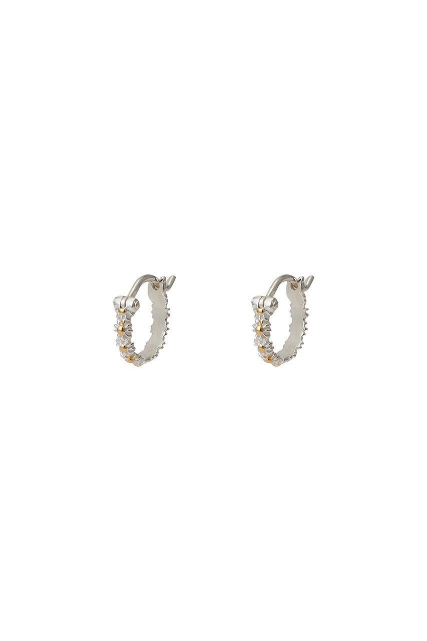 【デイジー ロンドン/DAISY LONDON】のIota Daisy Hoop ピアス インテリア・キッズ・メンズ・レディースファッション・服の通販 founy(ファニー) 　ファッション　Fashion　レディースファッション　Fashion for Women　ジュエリー　Jewelry　ファッションリング　Fashion Rings　イヤリング・フープ・ドロップタイプ　Hoop, Drop & Clip Earrings　イヤリング　Earrings　フープ　Hoop, Hoop Earrings　エレガント 上品　Elegant　シルバー|ID: prp329100004608692 ipo3291000000032947062