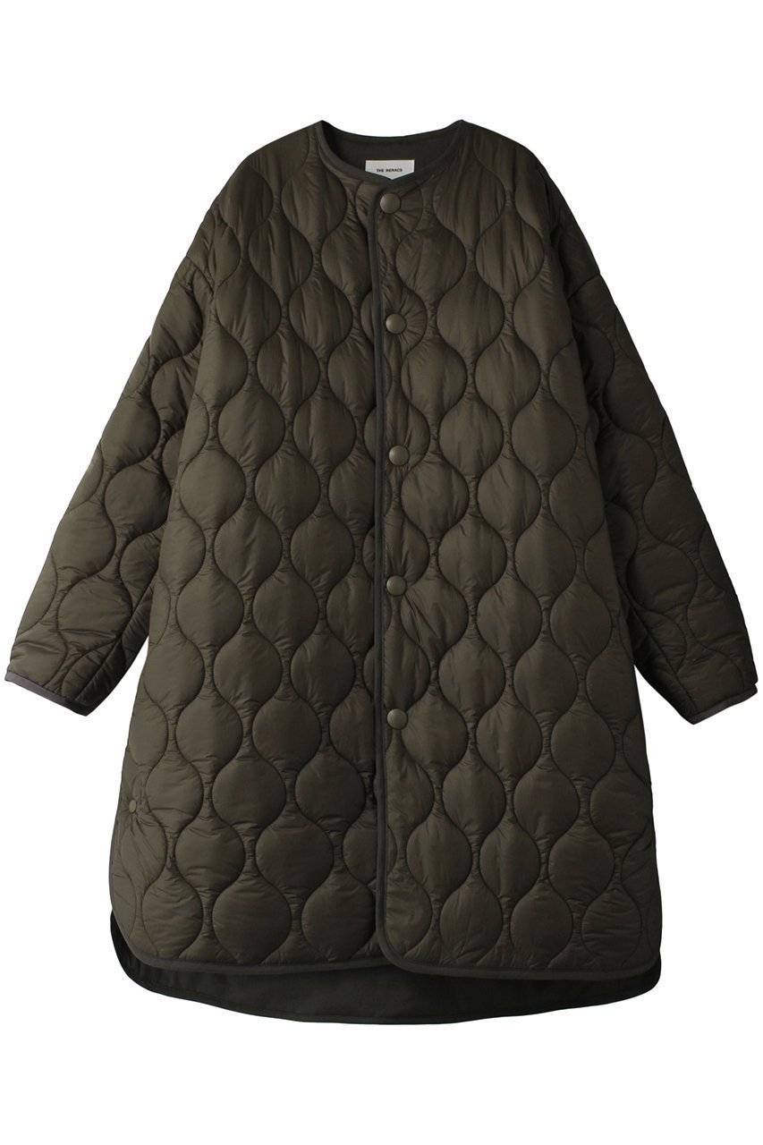 【ザ リラクス/THE RERACS / MEN】の【MEN】キルティングロングコート インテリア・キッズ・メンズ・レディースファッション・服の通販 founy(ファニー) 　ファッション　Fashion　メンズファッション　Fashion for Men　キルティング　Quilted, Quilting　シンプル　Simple, Minimal　ロング　Long, Long-Length　カーキ|ID: prp329100004608693 ipo3291000000032947070