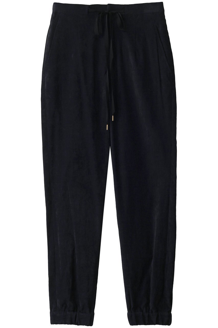 【デザイン ワークス/DESIGN WORKS】のBEAUVET ジョガーパンツ インテリア・キッズ・メンズ・レディースファッション・服の通販 founy(ファニー) 　ファッション　Fashion　レディースファッション　Fashion for Women　パンツ　Pants & Trousers　カットソー　Cut and Sewn Top　シンプル　Simple, Minimal　ベロア　Velour, Soft Velvet　エレガント 上品　Elegant　ネイビー|ID: prp329100004608694 ipo3291000000034957828