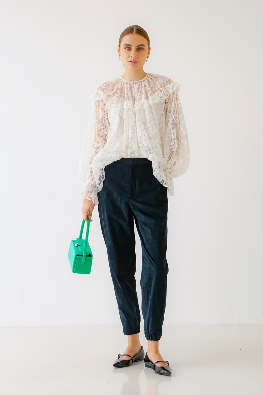 【デザイン ワークス/DESIGN WORKS】のBEAUVET ジョガーパンツ 人気、トレンドファッション・服の通販 founy(ファニー) 　ファッション　Fashion　レディースファッション　Fashion for Women　パンツ　Pants & Trousers　カットソー　Cut and Sewn Top　シンプル　Simple, Minimal　ベロア　Velour, Soft Velvet　エレガント 上品　Elegant　other-7|ID: prp329100004608694 ipo3291000000034957834