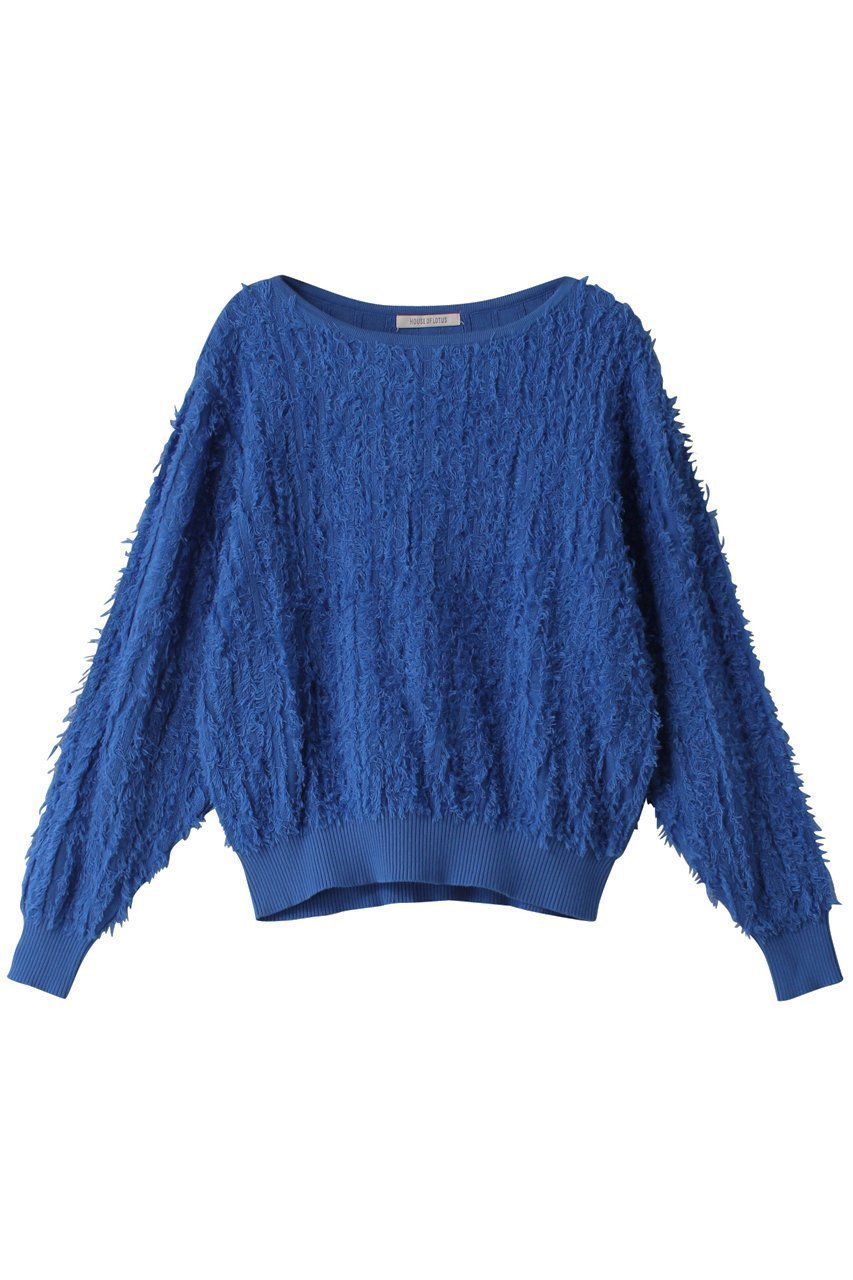 【ハウス オブ ロータス/HOUSE OF LOTUS】のフリンジプルオーバー インテリア・キッズ・メンズ・レディースファッション・服の通販 founy(ファニー) 　ファッション　Fashion　レディースファッション　Fashion for Women　トップス・カットソー　Cut & Sew Tops　ニット　Knit Tops & Sweaters　カジュアルプルオーバー・ニットトップス　Pullovers & Knit Tops / Casual Pullovers　フリンジ　Fringe, Tassel　ブルー|ID: prp329100004608697 ipo3291000000032947134