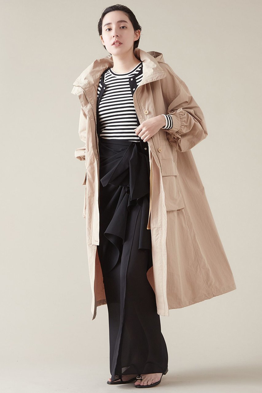 【マルティニーク/martinique】のフーデットコート 人気、トレンドファッション・服の通販 founy(ファニー) 　ファッション　Fashion　レディースファッション　Fashion for Women　アウター　Coat / Outerwear Collection　コート・ロングコート・ピーコート　Long Coats, Peacoats & More　タフタ　Taffeta, Structured Fabric　バランス　Balance, Style Balance　ロング　Long, Long-Length　other-2|ID: prp329100004608704 ipo3291000000032947321