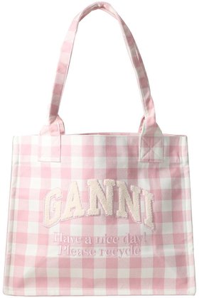 【ガニー/GANNI】のラージ イージー ショッパー Vichy 人気、トレンドファッション・服の通販 founy(ファニー) ファッション Fashion レディースファッション Fashion for Women バッグ Bags 2025年 2025 2025-2026秋冬・A/W Autumn/Winter 2025–26 AW25–26 ギンガム Gingham, Gingham Fabric チェック Check, Plaid, Tartan フェミニン Feminine, Girly ポケット Pocket, Pocket Detail A/W・秋冬 Autumn/Winter ビジネス 仕事 通勤 Business / Work / Commuting |ID:prp329100004608705