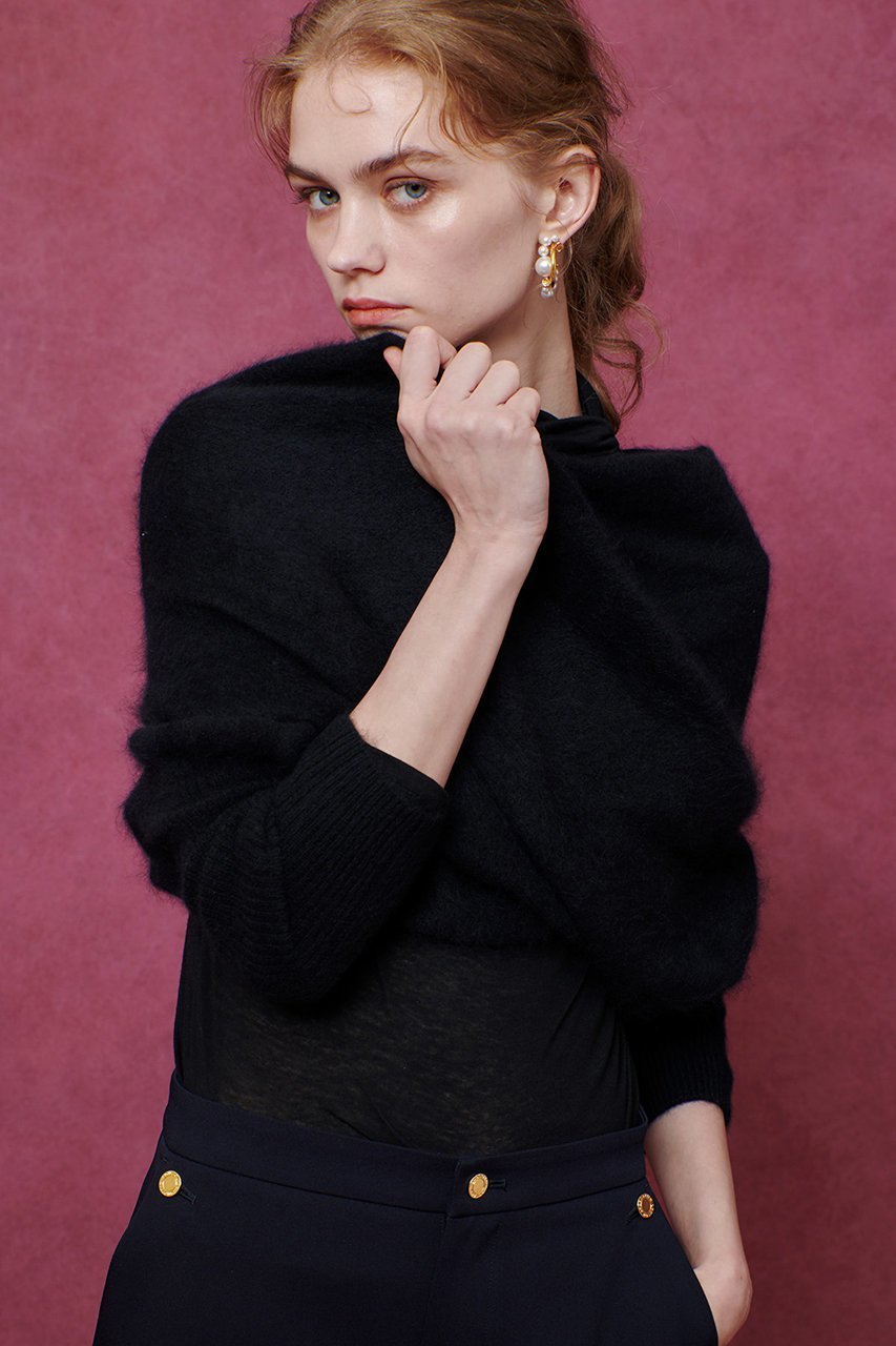 【アルアバイル/allureville】の【Loulou Willoughby】クロスアームニット 人気、トレンドファッション・服の通販 founy(ファニー) 　ファッション　Fashion　レディースファッション　Fashion for Women　ストール　Soft & Warm Scarves　マフラー・スヌード / 冬小物の定番　Scarves & Mufflers　カーディガン　Cardigan, Knitwear　ストール　Stole, Wrap　マフラー　Scarf, Muffler　A/W・秋冬　Autumn/Winter　other-7|ID: prp329100004608713 ipo3291000000034028300