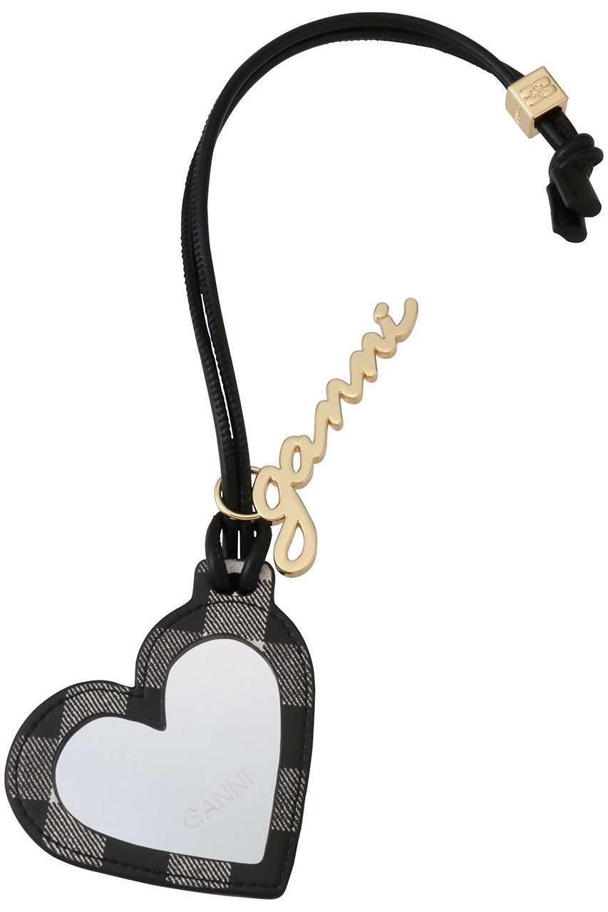 【ガニー/GANNI】のGanni Bou ハート ミラー インテリア・キッズ・メンズ・レディースファッション・服の通販 founy(ファニー) 　ファッション　Fashion　レディースファッション　Fashion for Women　おすすめ　Recommended / Our Picks　ギンガム　Gingham, Gingham Fabric　チェック　Check, Plaid, Tartan　チャーム　Charm, Pendant　ポーチ　Pouch, Small Case　モチーフ　Motif, Design Theme　ラップ　Wrap, Wrap Design　ブラック|ID: prp329100004608720 ipo3291000000035533799