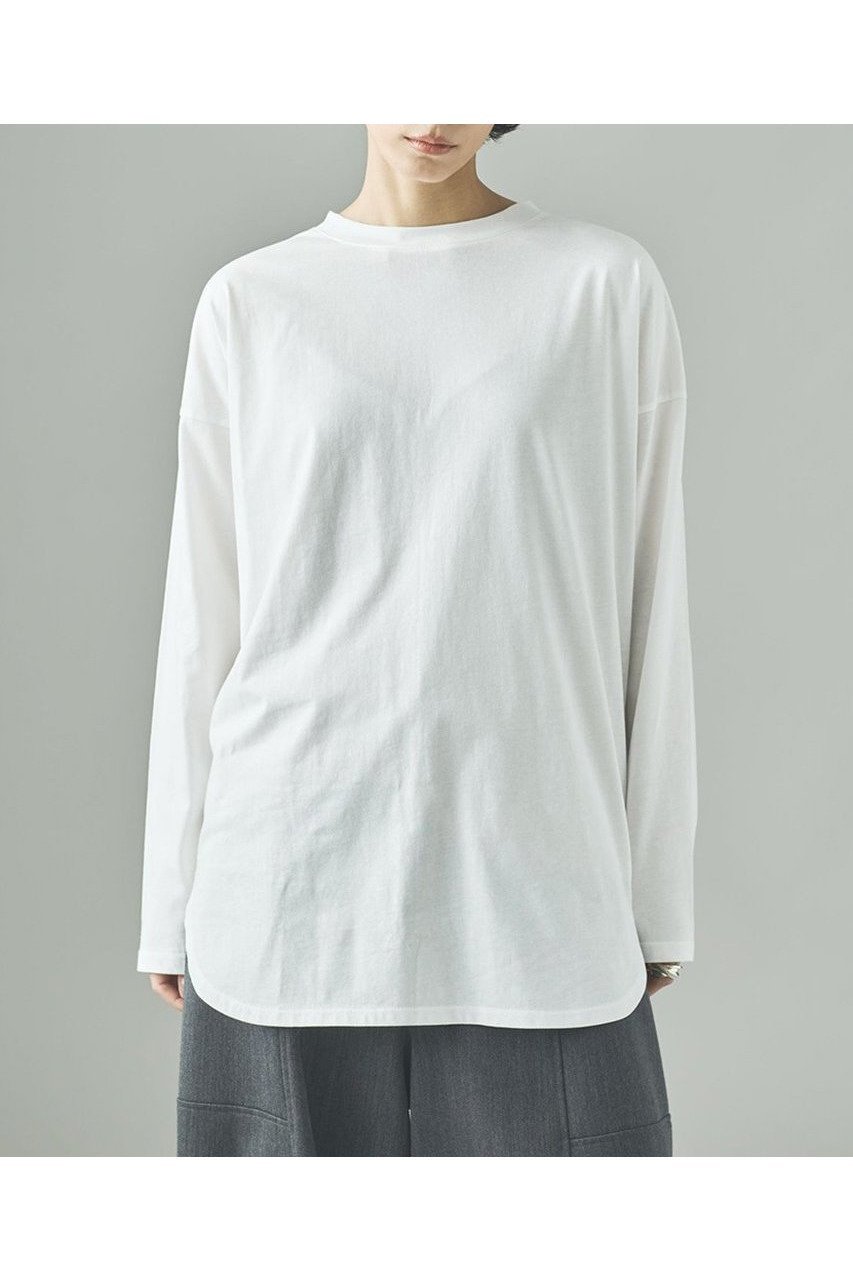 【カレンソロジー/Curensology】のシャツテイルロングTシャツ インテリア・キッズ・メンズ・レディースファッション・服の通販 founy(ファニー) 　ファッション　Fashion　レディースファッション　Fashion for Women　トップス・カットソー　Cut & Sew Tops　シャツ・ブラウス・オフィスカジュアル　Elegant Blouses & Button-Ups　ロングTシャツ・Tシャツ　Longline T-Shirts & Tees　カットソー・ベーシックTシャツ　Cut-and-Sewn Tops / Stretch Tees & Basics　おすすめ　Recommended / Our Picks　スリーブ　Sleeve, Long Sleeve / Short Sleeve　ロング　Long, Long-Length　新作・新入荷　New Arrivals / New In　ホワイト|ID: prp329100004608728 ipo3291000000032947817