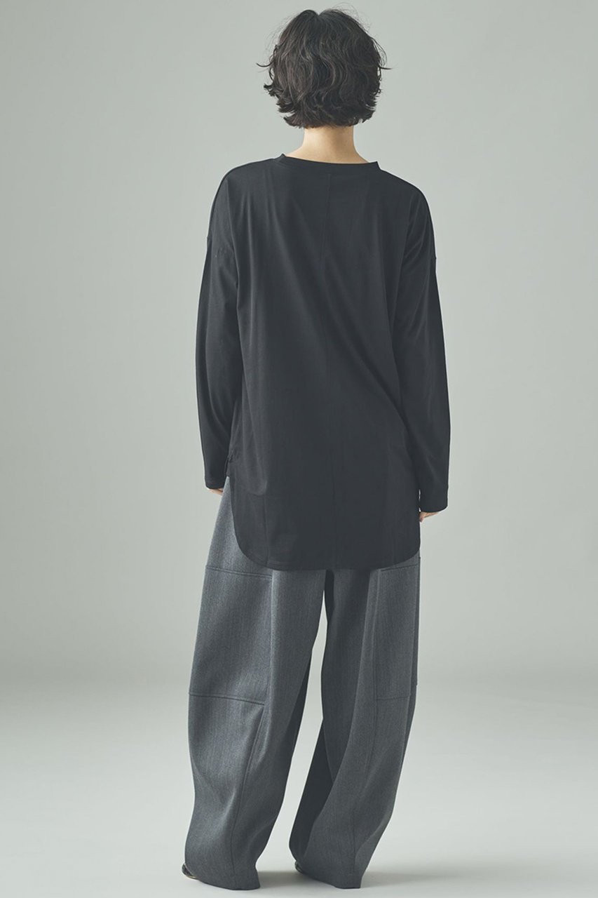 【カレンソロジー/Curensology】のシャツテイルロングTシャツ 人気、トレンドファッション・服の通販 founy(ファニー) 　ファッション　Fashion　レディースファッション　Fashion for Women　トップス・カットソー　Cut & Sew Tops　シャツ・ブラウス・オフィスカジュアル　Elegant Blouses & Button-Ups　ロングTシャツ・Tシャツ　Longline T-Shirts & Tees　カットソー・ベーシックTシャツ　Cut-and-Sewn Tops / Stretch Tees & Basics　おすすめ　Recommended / Our Picks　スリーブ　Sleeve, Long Sleeve / Short Sleeve　ロング　Long, Long-Length　新作・新入荷　New Arrivals / New In　other-7|ID: prp329100004608728 ipo3291000000032947866