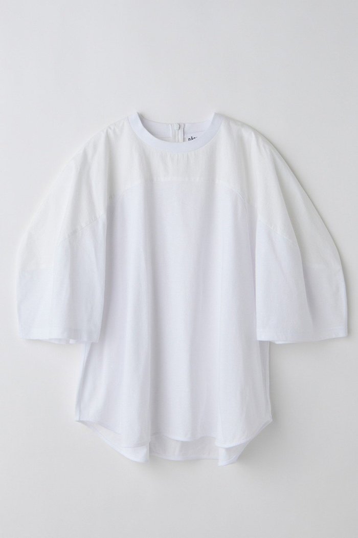 【ナゴンスタンス/nagonstans】のhalf-sleeves t-shirt/Tシャツ インテリア・キッズ・メンズ・レディースファッション・服の通販 founy(ファニー) https://founy.com/ ファッション Fashion レディースファッション Fashion for Women トップス・カットソー Cut & Sew Tops シャツ・ブラウス・オフィスカジュアル Elegant Blouses & Button-Ups ロングTシャツ・Tシャツ Longline T-Shirts & Tees カットソー・ベーシックTシャツ Cut-and-Sewn Tops / Stretch Tees & Basics カットソー Cut and Sewn Top ショート Short, Short Length スリーブ Sleeve, Long Sleeve / Short Sleeve ミックス Mix, Mixed Style ラウンド Round, Round Neck エレガント 上品 Elegant |ID: prp329100004608731 ipo3291000000035963996