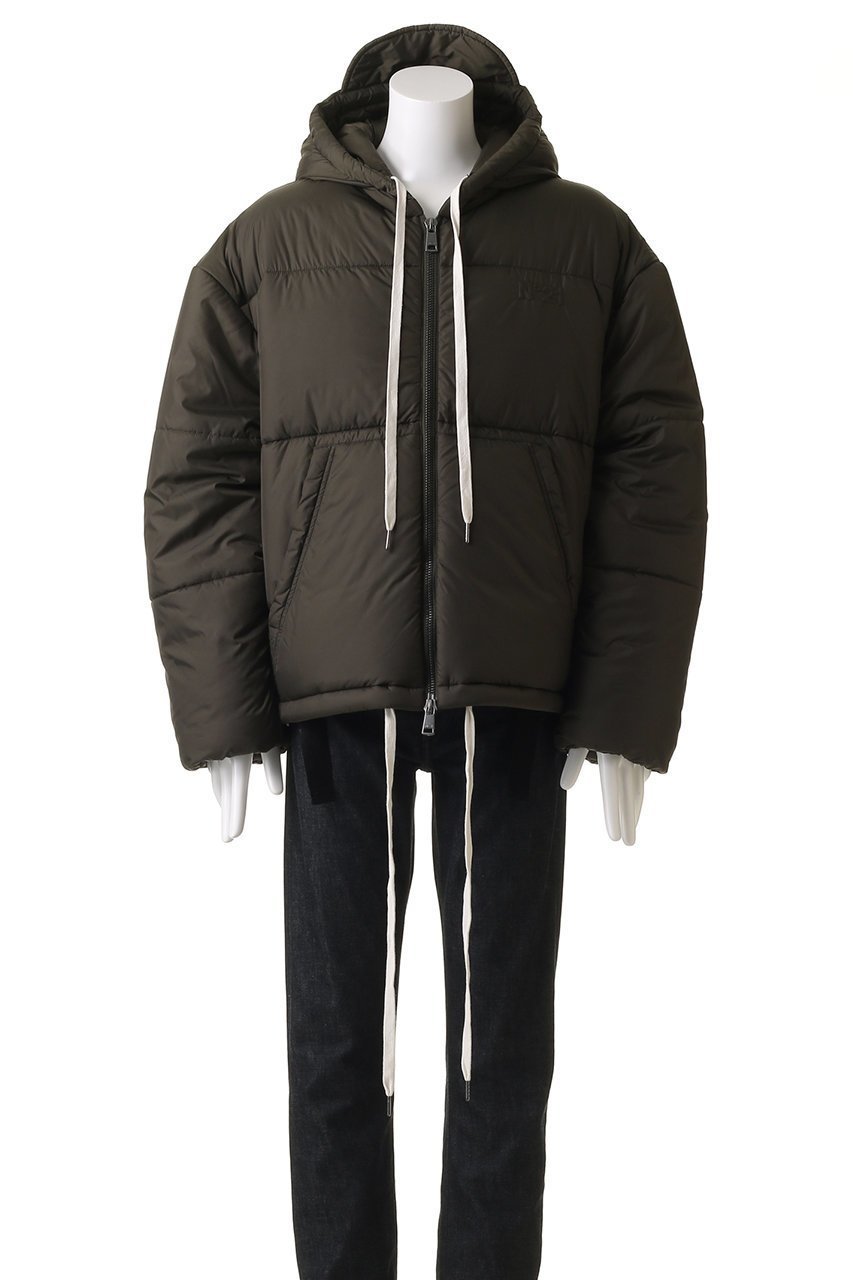 【ヌメロ ヴェントゥーノ/N°21 / MEN】の【MEN】ナイロン フーディージャケット 人気、トレンドファッション・服の通販 founy(ファニー) 　ファッション　Fashion　メンズファッション　Fashion for Men　ショート　Short, Short Length　ジャケット　Jacket, Outerwear　冬　Winter / This Winter　A/W・秋冬　Autumn/Winter　other-2|ID: prp329100004608734 ipo3291000000035691293