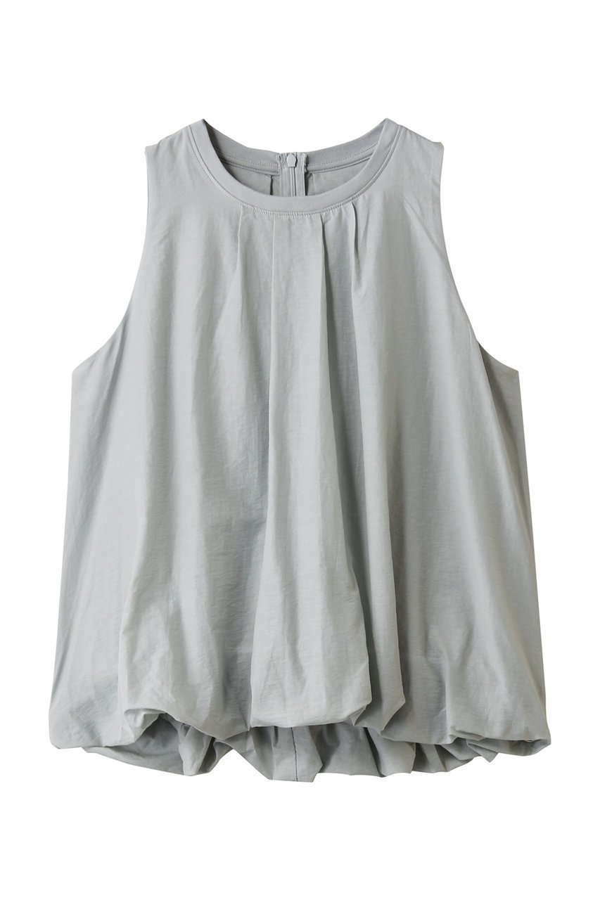 【アルアバイル/allureville】のライトタフタコンビバルーンプルオーバー インテリア・キッズ・メンズ・レディースファッション・服の通販 founy(ファニー) 　ファッション　Fashion　レディースファッション　Fashion for Women　トップス・カットソー　Cut & Sew Tops　シャツ・ブラウス・オフィスカジュアル　Elegant Blouses & Button-Ups　ロングTシャツ・Tシャツ　Longline T-Shirts & Tees　カジュアルプルオーバー・ニットトップス　Pullovers & Knit Tops / Casual Pullovers　カットソー・ベーシックTシャツ　Cut-and-Sewn Tops / Stretch Tees & Basics　アメリカン　American Style　ショート　Short, Short Length　スリーブ　Sleeve, Long Sleeve / Short Sleeve　タフタ　Taffeta, Structured Fabric　トレンド　Trend, Trending Now　バルーン　Balloon, Balloon Silhouette　ライトグレー|ID: prp329100004608735 ipo3291000000035373639