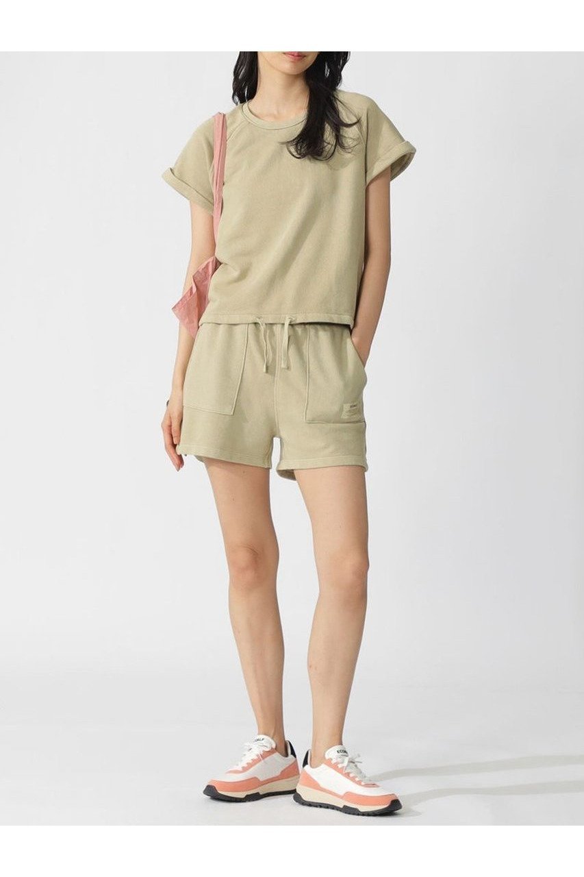 【エコアルフ/ECOALF】のREINE スウェット / REINE SWEATSHIRT WOMAN インテリア・キッズ・メンズ・レディースファッション・服の通販 founy(ファニー) 　ファッション　Fashion　レディースファッション　Fashion for Women　トップス・カットソー　Cut & Sew Tops　シャツ・ブラウス・オフィスカジュアル　Elegant Blouses & Button-Ups　レディースパーカー・カジュアルフーディー　Casual Hoodies & Sweatshirts　ロングTシャツ・Tシャツ　Longline T-Shirts & Tees　スウェット・クルーネックトップス　Sweatshirts & Crewnecks / Relaxed Fit Sweat Tops　カットソー・ベーシックTシャツ　Cut-and-Sewn Tops / Stretch Tees & Basics　ショート　Short, Short Length　スウェット / スエット　Sweatshirt, Sweatwear　スリーブ　Sleeve, Long Sleeve / Short Sleeve　ドローコード　Drawcord, Drawstring Cord　新作・新入荷　New Arrivals / New In　カーキ|ID: prp329100004608740 ipo3291000000032948149