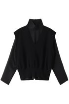 【マノフ/MANOF】のLAYERED KNIT TOPS/トップス 人気、トレンドファッション・服の通販 founy(ファニー) ファッション Fashion レディースファッション Fashion for Women トップス・カットソー Cut & Sew Tops ニット Knit Tops & Sweaters カジュアルプルオーバー・ニットトップス Pullovers & Knit Tops / Casual Pullovers シアー Sheer, See-Through スリーブ Sleeve, Long Sleeve / Short Sleeve ベスト Vest, Waistcoat ロング Long, Long-Length thumbnail BLACK|ID: prp329100004608741 ipo3291000000032948177