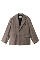 【プランク プロジェクト/PRANK PROJECT】のローヘムジャケット / Low Hem Jacket 人気、トレンドファッション・服の通販 founy(ファニー) ファッション Fashion レディースファッション Fashion for Women アウター Coat / Outerwear Collection レディースジャケット・軽アウター Jackets アンゴラ Angora Knitwear カットオフ Cut-Off Design シルク Silk, 100% Silk ジャケット Jacket, Outerwear ストライプ Stripe, Striped Pattern セットアップ Set-Up, Coordinated Outfit チェック Check, Plaid, Tartan ポケット Pocket, Pocket Detail ワッシャー Washer, Crinkled Finish thumbnail BGE(ベージュ)|ID: prp329100004608743 ipo3291000000034980441