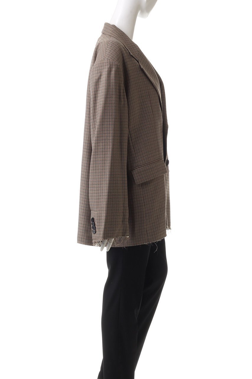 【プランク プロジェクト/PRANK PROJECT】のローヘムジャケット / Low Hem Jacket 人気、トレンドファッション・服の通販 founy(ファニー) 　ファッション　Fashion　レディースファッション　Fashion for Women　アウター　Coat / Outerwear Collection　レディースジャケット・軽アウター　Jackets　アンゴラ　Angora Knitwear　カットオフ　Cut-Off Design　シルク　Silk, 100% Silk　ジャケット　Jacket, Outerwear　ストライプ　Stripe, Striped Pattern　セットアップ　Set-Up, Coordinated Outfit　チェック　Check, Plaid, Tartan　ポケット　Pocket, Pocket Detail　ワッシャー　Washer, Crinkled Finish　other-3|ID: prp329100004608743 ipo3291000000034980445