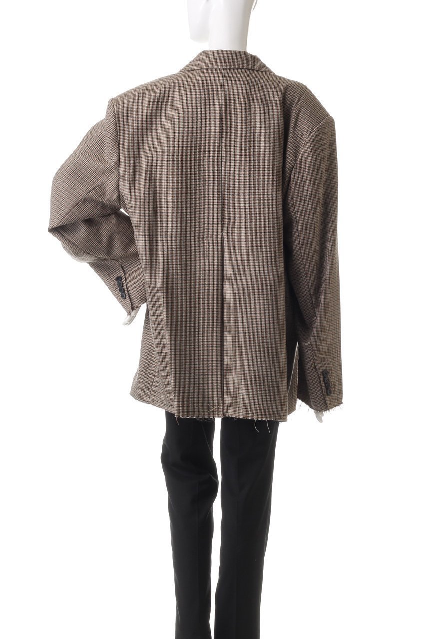 【プランク プロジェクト/PRANK PROJECT】のローヘムジャケット / Low Hem Jacket 人気、トレンドファッション・服の通販 founy(ファニー) 　ファッション　Fashion　レディースファッション　Fashion for Women　アウター　Coat / Outerwear Collection　レディースジャケット・軽アウター　Jackets　アンゴラ　Angora Knitwear　カットオフ　Cut-Off Design　シルク　Silk, 100% Silk　ジャケット　Jacket, Outerwear　ストライプ　Stripe, Striped Pattern　セットアップ　Set-Up, Coordinated Outfit　チェック　Check, Plaid, Tartan　ポケット　Pocket, Pocket Detail　ワッシャー　Washer, Crinkled Finish　other-4|ID: prp329100004608743 ipo3291000000034980446