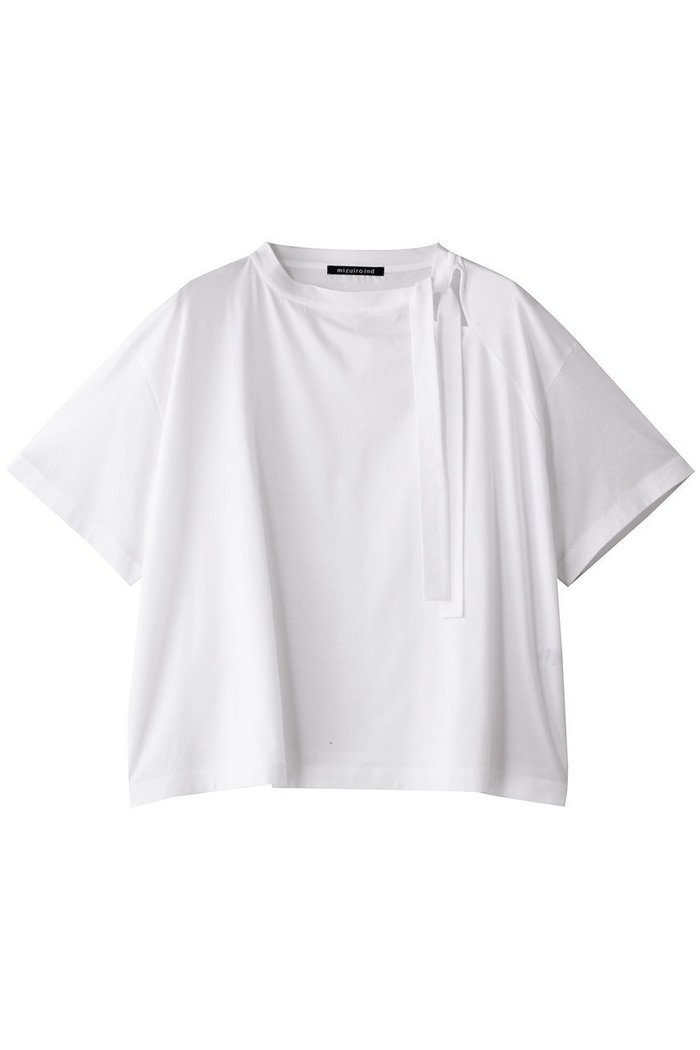 【ミズイロ インド/mizuiro ind】のribbon collar T Tシャツ インテリア・キッズ・メンズ・レディースファッション・服の通販 founy(ファニー) https://founy.com/ ファッション Fashion レディースファッション Fashion for Women トップス・カットソー Cut & Sew Tops シャツ・ブラウス・オフィスカジュアル Elegant Blouses & Button-Ups ロングTシャツ・Tシャツ Longline T-Shirts & Tees カットソー・ベーシックTシャツ Cut-and-Sewn Tops / Stretch Tees & Basics ショート Short, Short Length シンプル Simple, Minimal スリーブ Sleeve, Long Sleeve / Short Sleeve トレンド Trend, Trending Now バランス Balance, Style Balance フェミニン Feminine, Girly リボン Ribbon, Bow ワイド Wide, Wide Fit |ID: prp329100004608744 ipo3291000000032948241