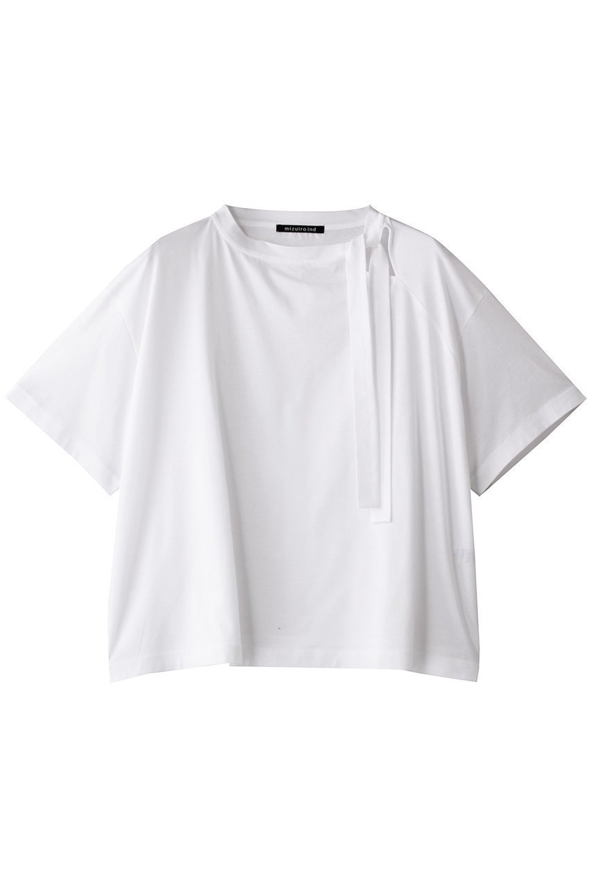 【ミズイロ インド/mizuiro ind】のribbon collar T Tシャツ 人気、トレンドファッション・服の通販 founy(ファニー) 　ファッション　Fashion　レディースファッション　Fashion for Women　トップス・カットソー　Cut & Sew Tops　シャツ・ブラウス・オフィスカジュアル　Elegant Blouses & Button-Ups　ロングTシャツ・Tシャツ　Longline T-Shirts & Tees　カットソー・ベーシックTシャツ　Cut-and-Sewn Tops / Stretch Tees & Basics　ショート　Short, Short Length　シンプル　Simple, Minimal　スリーブ　Sleeve, Long Sleeve / Short Sleeve　トレンド　Trend, Trending Now　バランス　Balance, Style Balance　フェミニン　Feminine, Girly　リボン　Ribbon, Bow　ワイド　Wide, Wide Fit　新作・新入荷　New Arrivals / New In　 other-1|ID: prp329100004608744 ipo3291000000032948241