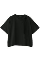 【ミズイロ インド/mizuiro ind】のribbon collar T Tシャツ black|ID:prp329100004608744