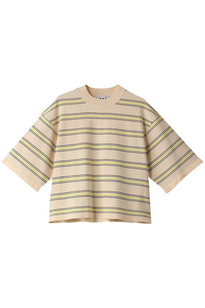 【スリー ドッツ/three dots】のスリークセーター ニットTシャツ インテリア・キッズ・メンズ・レディースファッション・服の通販 founy(ファニー) https://founy.com/ ファッション Fashion レディースファッション Fashion for Women トップス・カットソー Cut & Sew Tops ニット Knit Tops & Sweaters シャツ・ブラウス・オフィスカジュアル Elegant Blouses & Button-Ups ロングTシャツ・Tシャツ Longline T-Shirts & Tees カジュアルプルオーバー・ニットトップス Pullovers & Knit Tops / Casual Pullovers とろみ Fluid, Flowy Fabric クロップド Cropped, Short Length トレンド Trend, Trending Now ボーダー Border, Stripe 半袖 Short Sleeve, Half Sleeve 春 Spring |ID: prp329100004608745 ipo3291000000032948282