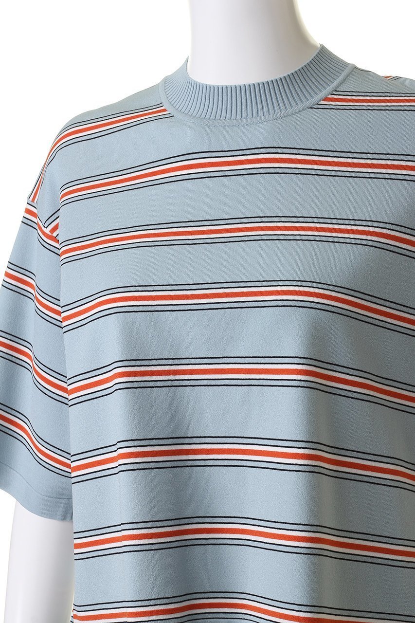 【スリー ドッツ/three dots】のスリークセーター ニットTシャツ 人気、トレンドファッション・服の通販 founy(ファニー) 　ファッション　Fashion　レディースファッション　Fashion for Women　トップス・カットソー　Cut & Sew Tops　ニット　Knit Tops & Sweaters　シャツ・ブラウス・オフィスカジュアル　Elegant Blouses & Button-Ups　ロングTシャツ・Tシャツ　Longline T-Shirts & Tees　カジュアルプルオーバー・ニットトップス　Pullovers & Knit Tops / Casual Pullovers　とろみ　Fluid, Flowy Fabric　クロップド　Cropped, Short Length　トレンド　Trend, Trending Now　ボーダー　Border, Stripe　半袖　Short Sleeve, Half Sleeve　春　Spring　other-5|ID: prp329100004608745 ipo3291000000032948312