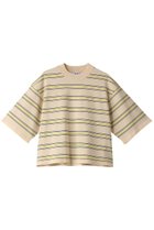 【スリー ドッツ/three dots】のスリークセーター ニットTシャツ 人気、トレンドファッション・服の通販 founy(ファニー) ファッション Fashion レディースファッション Fashion for Women トップス・カットソー Cut & Sew Tops ニット Knit Tops & Sweaters シャツ・ブラウス・オフィスカジュアル Elegant Blouses & Button-Ups ロングTシャツ・Tシャツ Longline T-Shirts & Tees カジュアルプルオーバー・ニットトップス Pullovers & Knit Tops / Casual Pullovers とろみ Fluid, Flowy Fabric クロップド Cropped, Short Length トレンド Trend, Trending Now ボーダー Border, Stripe 半袖 Short Sleeve, Half Sleeve 春 Spring thumbnail イエローマルチ|ID: prp329100004608745 ipo3291000000036029932