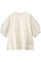 【ランバン オン ブルー/LANVIN en Bleu】のシアーコクーンスリーブコンビカットソー オフ|ID: prp329100004608746 ipo3291000000035676214