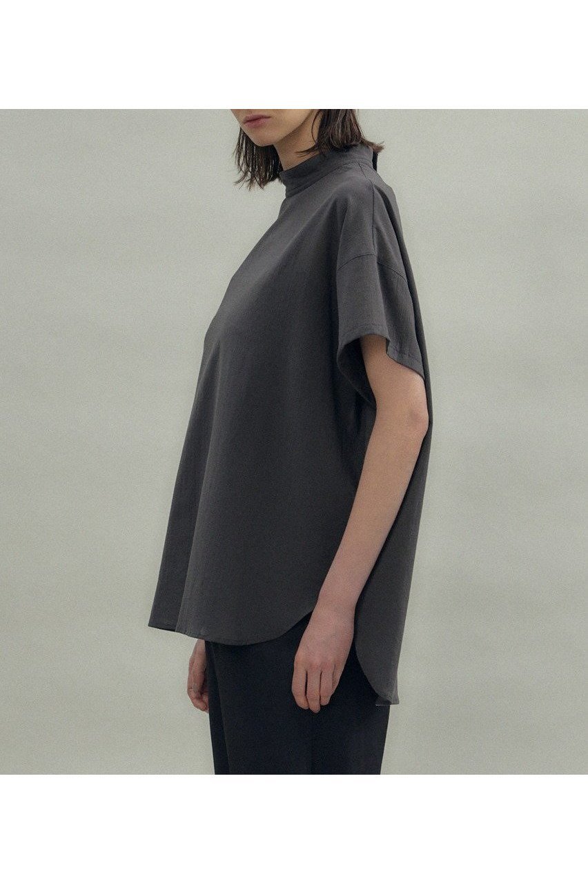 【フローレント/FLORENT】のコットン ハイネック トップス 人気、トレンドファッション・服の通販 founy(ファニー) 　ファッション　Fashion　レディースファッション　Fashion for Women　トップス・カットソー　Cut & Sew Tops　シャツ・ブラウス・オフィスカジュアル　Elegant Blouses & Button-Ups　ロングTシャツ・Tシャツ　Longline T-Shirts & Tees　カットソー・ベーシックTシャツ　Cut-and-Sewn Tops / Stretch Tees & Basics　2025年　2025　2025-2026秋冬・A/W　Autumn/Winter 2025–26 AW25–26　ショート　Short, Short Length　スリーブ　Sleeve, Long Sleeve / Short Sleeve　ハイネック　High Neck, Mock Neck　バランス　Balance, Style Balance　エレガント 上品　Elegant　A/W・秋冬　Autumn/Winter　other-7|ID: prp329100004608749 ipo3291000000032948420