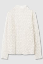 【アナイ/ANAYI】のストレッチレースモックネック プルオーバー オフホワイト|ID: prp329100004608750 ipo3291000000032948441