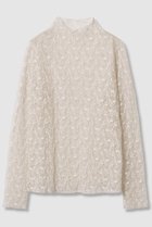 【アナイ/ANAYI】のストレッチレースモックネック プルオーバー ライトベージュ|ID: prp329100004608750 ipo3291000000032948448