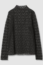 【アナイ/ANAYI】のストレッチレースモックネック プルオーバー ブラック|ID: prp329100004608750 ipo3291000000032948453