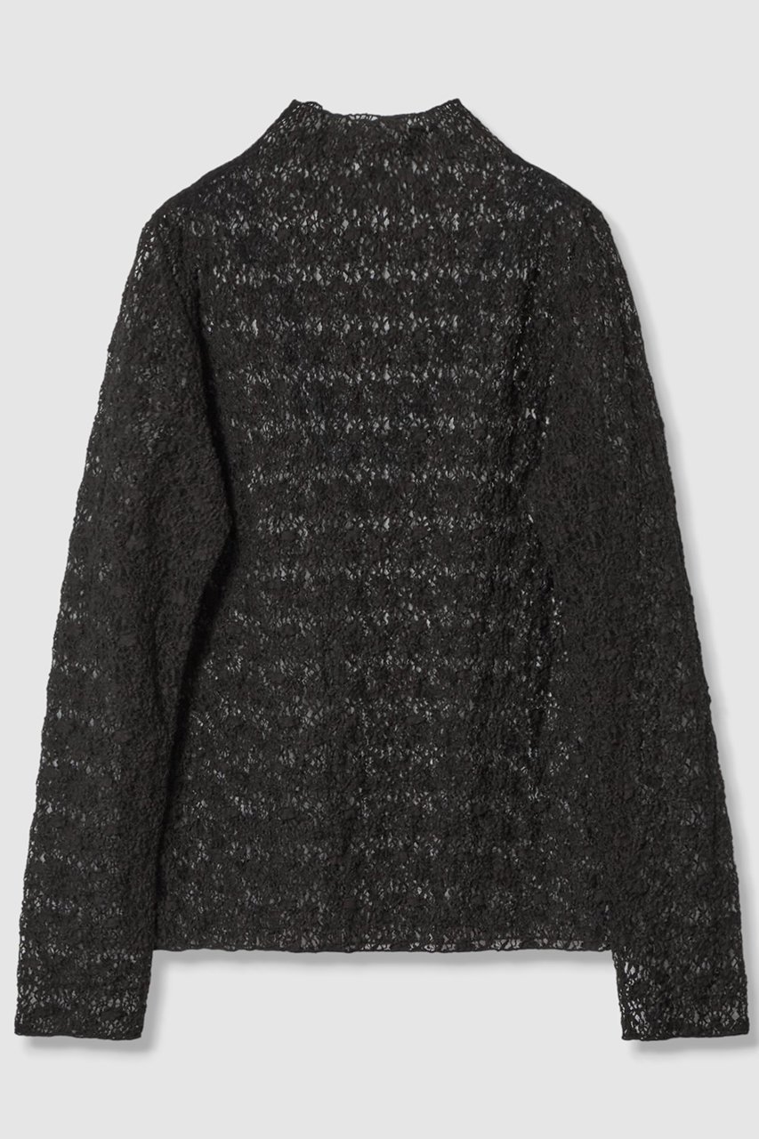 【アナイ/ANAYI】のストレッチレースモックネック プルオーバー 人気、トレンドファッション・服の通販 founy(ファニー) 　ファッション　Fashion　レディースファッション　Fashion for Women　トップス・カットソー　Cut & Sew Tops　シャツ・ブラウス・オフィスカジュアル　Elegant Blouses & Button-Ups　ロングTシャツ・Tシャツ　Longline T-Shirts & Tees　カジュアルプルオーバー・ニットトップス　Pullovers & Knit Tops / Casual Pullovers　カットソー・ベーシックTシャツ　Cut-and-Sewn Tops / Stretch Tees & Basics　おすすめ　Recommended / Our Picks　インナー　Innerwear　エアリー　Airy Texture　シアー　Sheer, See-Through　ジャケット　Jacket, Outerwear　スリーブ　Sleeve, Long Sleeve / Short Sleeve　フラワー　Flower, Floral　モチーフ　Motif, Design Theme　ロング　Long, Long-Length　other-2|ID: prp329100004608750 ipo3291000000032948459