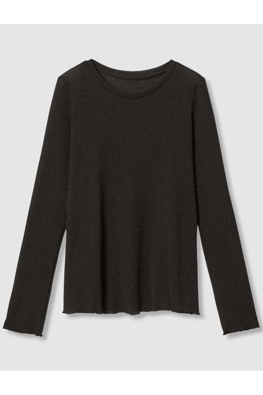 【アナイ/ANAYI】のラメドライテレコクルー プルオーバー インテリア・キッズ・メンズ・レディースファッション・服の通販 founy(ファニー) ファッション Fashion レディースファッション Fashion for Women トップス・カットソー Cut & Sew Tops シャツ・ブラウス・オフィスカジュアル Elegant Blouses & Button-Ups ロングTシャツ・Tシャツ Longline T-Shirts & Tees カジュアルプルオーバー・ニットトップス Pullovers & Knit Tops / Casual Pullovers カットソー・ベーシックTシャツ Cut-and-Sewn Tops / Stretch Tees & Basics インナー Innerwear シンプル Simple, Minimal ジャケット Jacket, Outerwear スリーブ Sleeve, Long Sleeve / Short Sleeve ロング Long, Long-Length エレガント 上品 Elegant ブラック|ID: prp329100004608751 ipo3291000000032948505