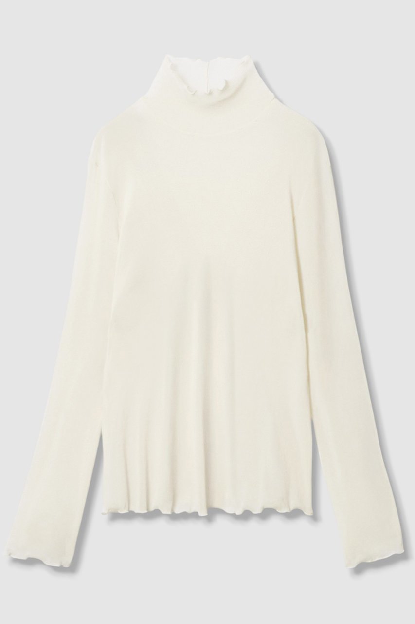 【アナイ/ANAYI】のチュールフロッキータートル プルオーバー 人気、トレンドファッション・服の通販 founy(ファニー) 　ファッション　Fashion　レディースファッション　Fashion for Women　トップス・カットソー　Cut & Sew Tops　シャツ・ブラウス・オフィスカジュアル　Elegant Blouses & Button-Ups　ロングTシャツ・Tシャツ　Longline T-Shirts & Tees　カジュアルプルオーバー・ニットトップス　Pullovers & Knit Tops / Casual Pullovers　カットソー・ベーシックTシャツ　Cut-and-Sewn Tops / Stretch Tees & Basics　おすすめ　Recommended / Our Picks　インナー　Innerwear　カットソー　Cut and Sewn Top　シアー　Sheer, See-Through　スタンド　Stand Collar, Upright Stand　ストレッチ　Stretch, Stretchy Fabric　スリーブ　Sleeve, Long Sleeve / Short Sleeve　ベロア　Velour, Soft Velvet　ロング　Long, Long-Length　秋　Autumn　 other-1|ID: prp329100004608753 ipo3291000000035964009