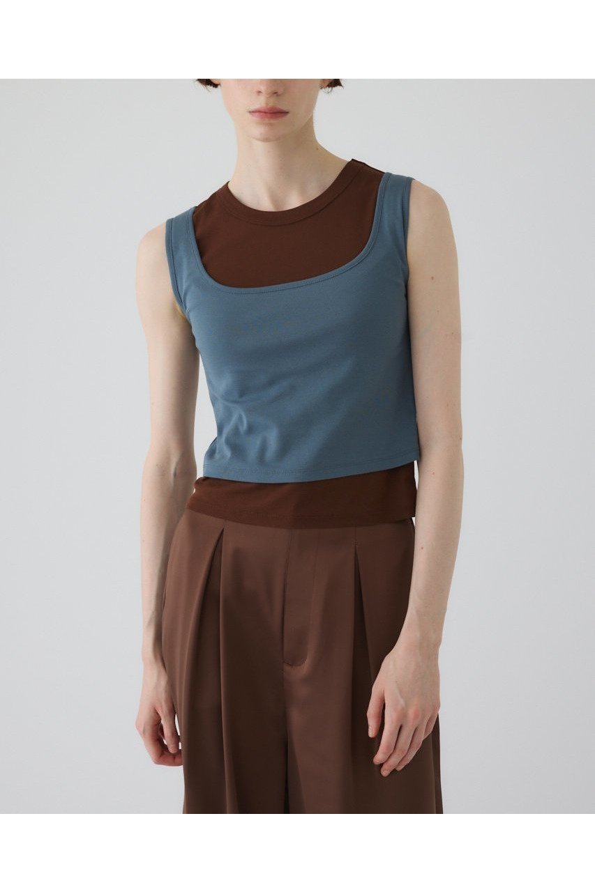 【リムアーク/RIM.ARK】の【7/16 10:00販売開始】High gauge cotton N/S set/トップス・セットアイテム インテリア・キッズ・メンズ・レディースファッション・服の通販 founy(ファニー) 　ファッション　Fashion　レディースファッション　Fashion for Women　トップス・カットソー　Cut & Sew Tops　キャミソール&ノースリーブ　Camisoles & Sleeveless Tops　シャツ・ブラウス・オフィスカジュアル　Elegant Blouses & Button-Ups　ロングTシャツ・Tシャツ　Longline T-Shirts & Tees　カットソー・ベーシックTシャツ　Cut-and-Sewn Tops / Stretch Tees & Basics　おすすめ　Recommended / Our Picks　インナー　Innerwear　キャミソール　Camisole, Spaghetti Strap Top　タンク　Tank Top, Sleeveless Top　ベーシック　Basic, Essential　今季　This Season, Current Season　吸水　Absorbent, Quick-Dry　新作・新入荷　New Arrivals / New In　ライトブルー|ID: prp329100004608755 ipo3291000000032948633
