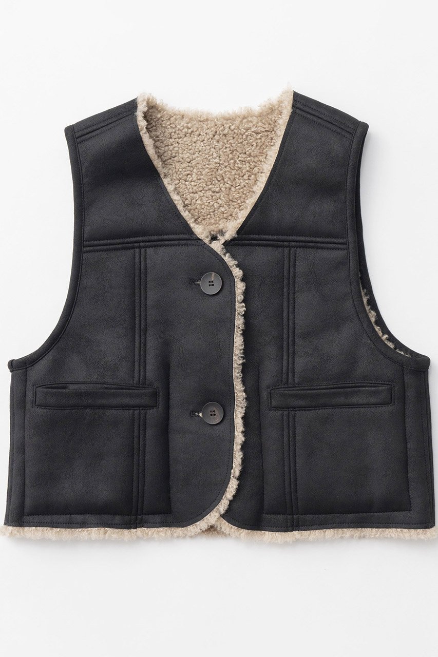【メゾンスペシャル/MAISON SPECIAL】の2way Boa Vest/2WAYボアベスト 人気、トレンドファッション・服の通販 founy(ファニー) 　ファッション　Fashion　レディースファッション　Fashion for Women　アウター　Coat / Outerwear Collection　レディースジャケット・軽アウター　Jackets　秋　Autumn　コンパクト　Compact, Small Size　軽量　Lightweight, Ultra Light　ジャケット　Jacket, Outerwear　バランス　Balance, Style Balance　フェイクレザー　Faux Leather, PU Leather　ベスト　Vest, Waistcoat　ボンディング　Bonding, Bonded Fabric　ポケット　Pocket, Pocket Detail　リアル　Real, Realistic　ルーズ　Loose, Oversized　冬　Winter / This Winter　A/W・秋冬　Autumn/Winter　 other-1|ID: prp329100004608756 ipo3291000000035065715