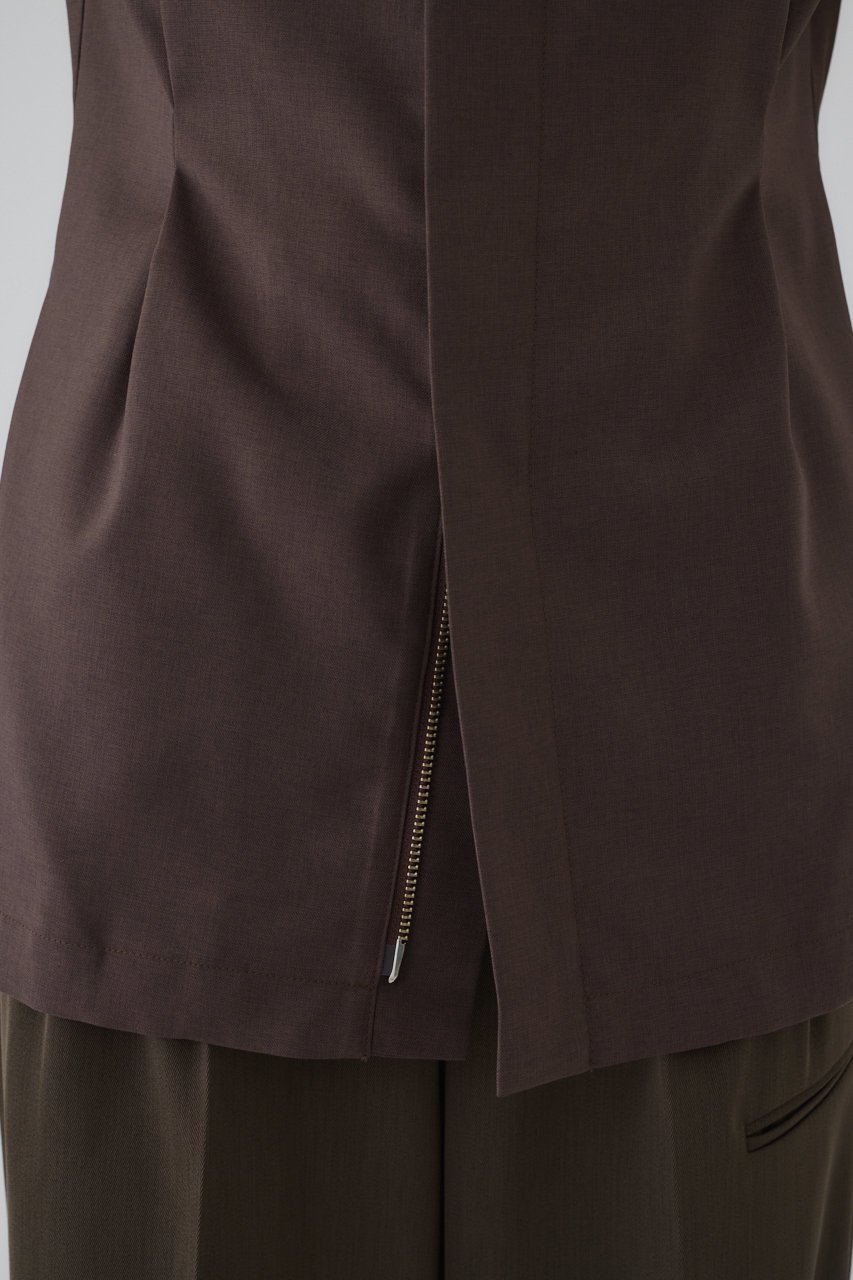 【リムアーク/RIM.ARK】のVest like tops/トップス 人気、トレンドファッション・服の通販 founy(ファニー) ファッション Fashion レディースファッション Fashion for Women アウター Coat / Outerwear Collection トップス・カットソー Cut & Sew Tops シャツ・ブラウス・オフィスカジュアル Elegant Blouses & Button-Ups ロングTシャツ・Tシャツ Longline T-Shirts & Tees ベスト&ジレ / 重ね着スタイル Vests & Gilets カットソー・ベーシックTシャツ Cut-and-Sewn Tops / Stretch Tees & Basics シェイプ Shape, Slim Fit ショート Short, Short Length ジャケット Jacket, Outerwear スリーブ Sleeve, Long Sleeve / Short Sleeve other-8|ID: prp329100004608757 ipo3291000000036075286