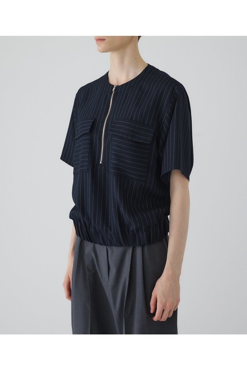 【リムアーク/RIM.ARK】の【7/11 10:00販売開始】Zip up box tops/トップス 人気、トレンドファッション・服の通販 founy(ファニー) 　ファッション　Fashion　レディースファッション　Fashion for Women　トップス・カットソー　Cut & Sew Tops　シャツ・ブラウス・オフィスカジュアル　Elegant Blouses & Button-Ups　ロングTシャツ・Tシャツ　Longline T-Shirts & Tees　カットソー・ベーシックTシャツ　Cut-and-Sewn Tops / Stretch Tees & Basics　アクセサリー　Fashion Accessories　ショート　Short, Short Length　シンプル　Simple, Minimal　ストライプ　Stripe, Striped Pattern　スリーブ　Sleeve, Long Sleeve / Short Sleeve　新作・新入荷　New Arrivals / New In　other-2|ID: prp329100004608758 ipo3291000000032948768