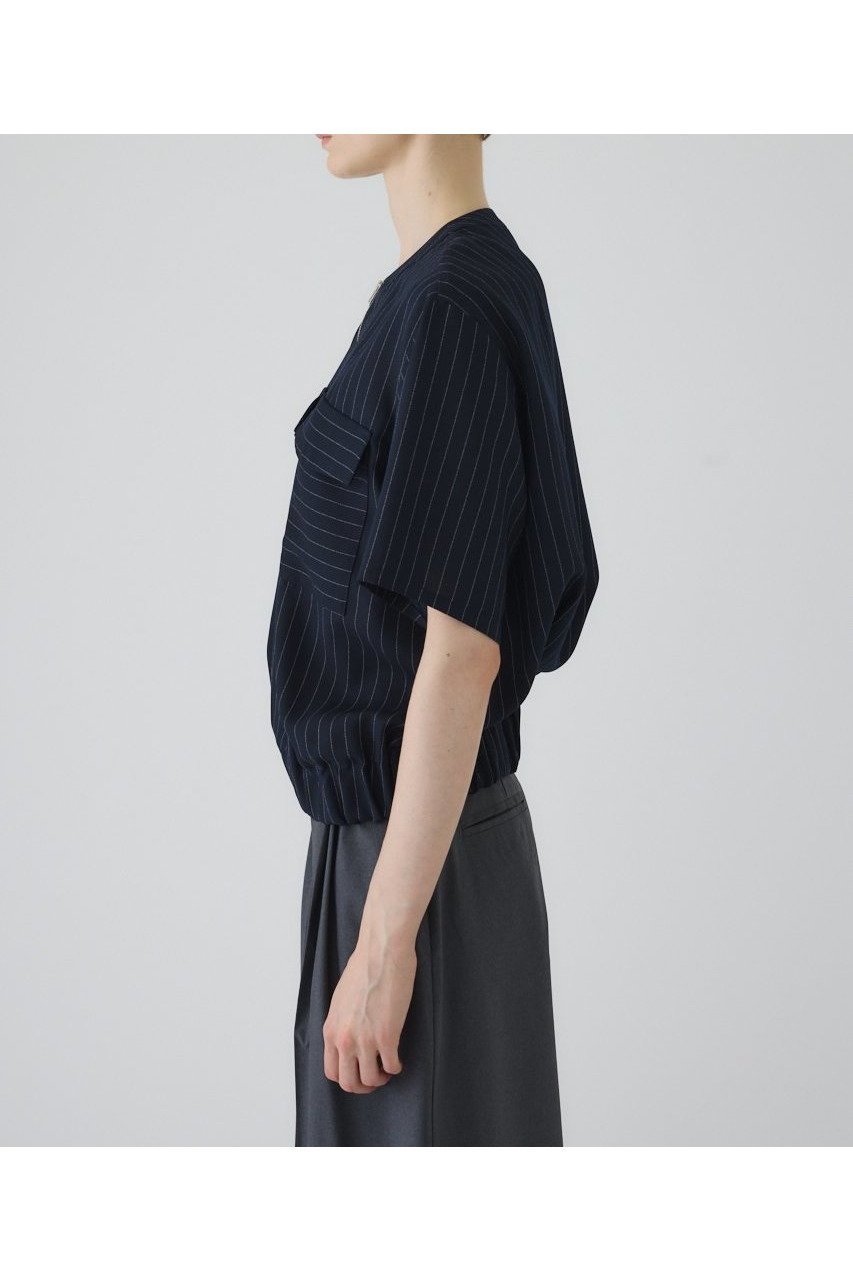 【リムアーク/RIM.ARK】の【7/11 10:00販売開始】Zip up box tops/トップス 人気、トレンドファッション・服の通販 founy(ファニー) 　ファッション　Fashion　レディースファッション　Fashion for Women　トップス・カットソー　Cut & Sew Tops　シャツ・ブラウス・オフィスカジュアル　Elegant Blouses & Button-Ups　ロングTシャツ・Tシャツ　Longline T-Shirts & Tees　カットソー・ベーシックTシャツ　Cut-and-Sewn Tops / Stretch Tees & Basics　アクセサリー　Fashion Accessories　ショート　Short, Short Length　シンプル　Simple, Minimal　ストライプ　Stripe, Striped Pattern　スリーブ　Sleeve, Long Sleeve / Short Sleeve　新作・新入荷　New Arrivals / New In　other-3|ID: prp329100004608758 ipo3291000000032948773