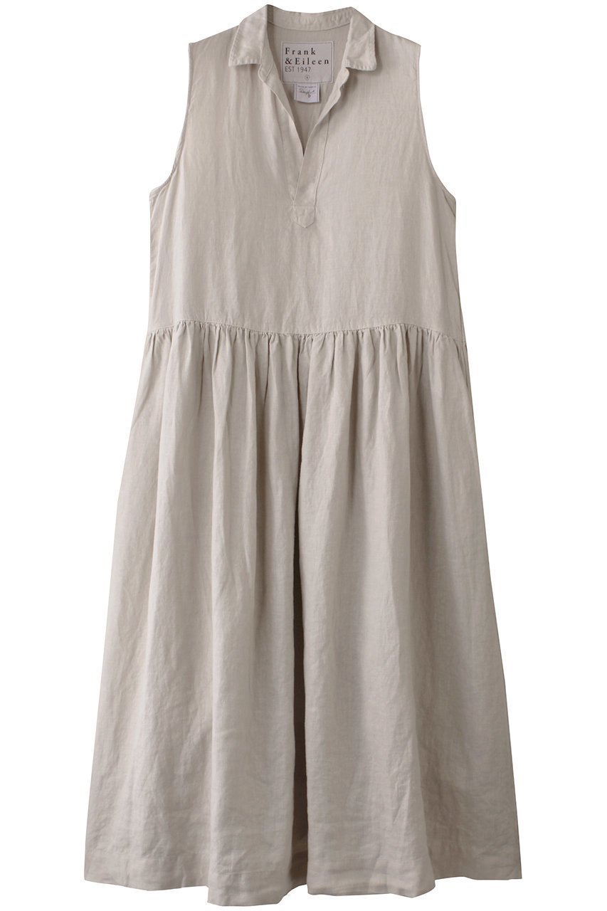 【フランク&アイリーン/Frank&Eileen】のDAPHNE ウォッシュドリネン ノースリーブドレス 人気、トレンドファッション・服の通販 founy(ファニー) 　ファッション　Fashion　レディースファッション　Fashion for Women　ワンピース　Dresses　フォーマル・パーティードレス・結婚式用ドレス　Elegant & Casual Dresses　チュニック　Tunic Tops & Dresses　ギャザー　Gathered, Ruffled　サンダル　Sandals, Summer Shoes　スニーカー　Sneakers, Trainers　チュニック　Tunic, Long Top　ドレス　Dress, One-Piece　ノースリーブ　Sleeveless, No-Sleeve　フェミニン　Feminine, Girly　 other-1|ID: prp329100004608760 ipo3291000000035533831