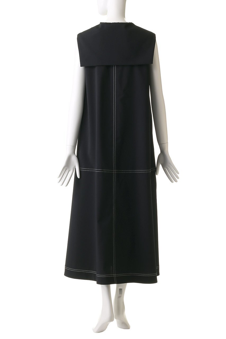 【ランバン オン ブルー/LANVIN en Bleu】のセーラーカラーフレアワンピース 人気、トレンドファッション・服の通販 founy(ファニー) 　ファッション　Fashion　レディースファッション　Fashion for Women　ワンピース　Dresses　チュニック　Tunic Tops & Dresses　チュニック　Tunic, Long Top　ハイネック　High Neck, Mock Neck　ロング　Long, Long-Length　新作・新入荷　New Arrivals / New In　other-4|ID: prp329100004608766 ipo3291000000032949011